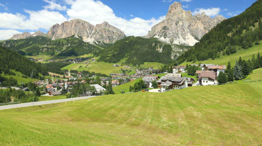 Our car rental services offer a diverse selection of vehicles at in Corvara in Badia.